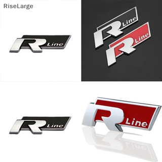 [RiseLarge] ใหม่ สติกเกอร์โลหะ ตราสัญลักษณ์ Rline R-LINE สําหรับติดตกแต่งรถยนต์ VW CC GTI Passat