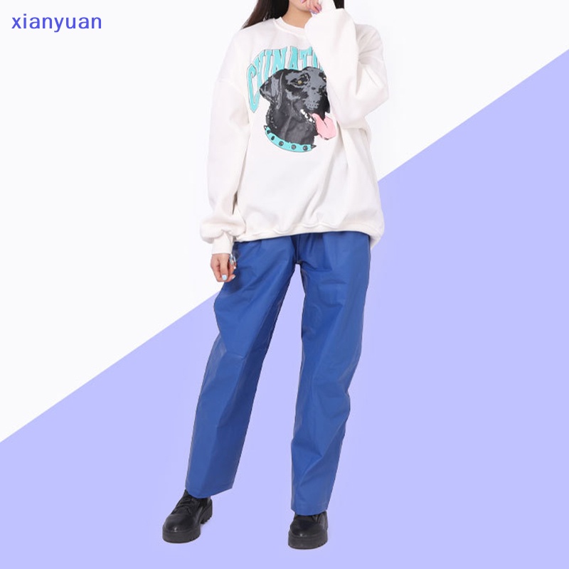 Xianyuan กางเกงกันฝน หนัง PU กันน้ํา เหมาะกับใส่เล่นกีฬากลางแจ้ง สําหรับเด็กวัยหัดเดิน ราคา ถูกที่สุด ดีลบีเคเค แกลเลอรีภาพที่ 6