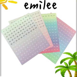 Emilee สติกเกอร์ปักครอสสติตช์คริสตัล โมเสก DIY