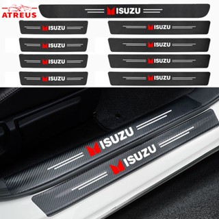 Isuzu สติกเกอร์​กันรอยชายบันไดติดรถ กันรอยบันไดรถ กันรอยขีดข่วน​ สำหรับ ISUZU Panther Elf Traga Dmax Mux Trooper MU7 TFR Crosswind Panther Sportivo Threshold stickers to prevent trampling