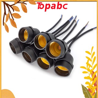 Top ฐานโคมไฟ PVC กันน้ํา IP67 20-200 ซม. E27 สีดํา