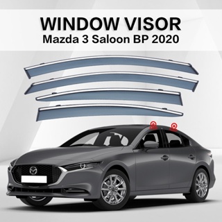 ที่บังแดดหน้าต่างรถยนต์ PC อุปกรณ์เสริม สําหรับ Mazda 3 BM BN BP 2014-2023 4 ชิ้น