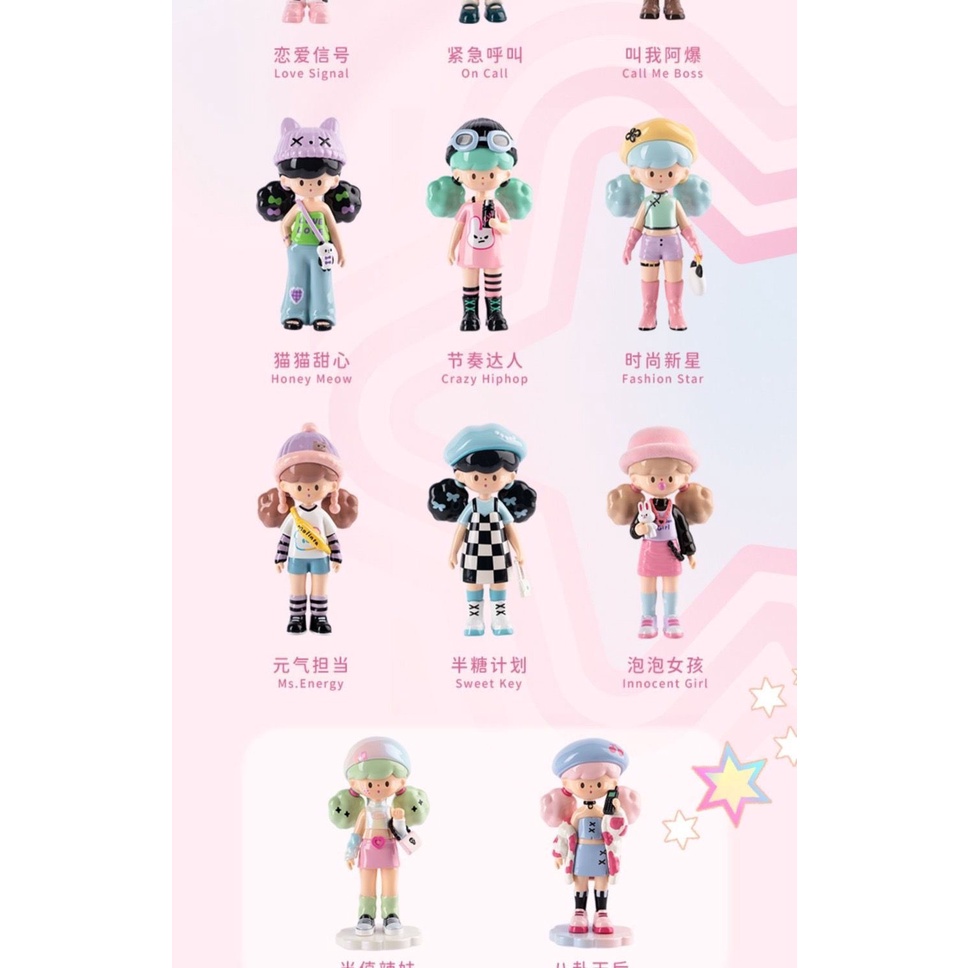 ของแท้ Popcorn Girl 5th Generation molinta Scandal Club Series Mystery กล่องรูปเครื่องประดับรถอินเทรนด์เล่นของขวัญสร้างสรรค์