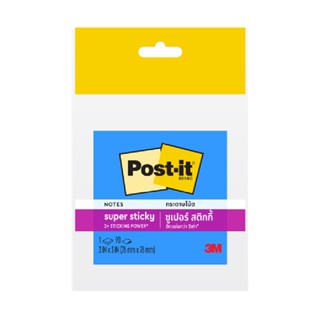 Post-it ซูเปอร์สติกกี้โน้ต รุ่น 654-1SSEB_HB Blue Electric