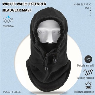 Winter Cycling Hat Windproof Cap Sports Headgear Face Mask Fleece Warm Coldproof