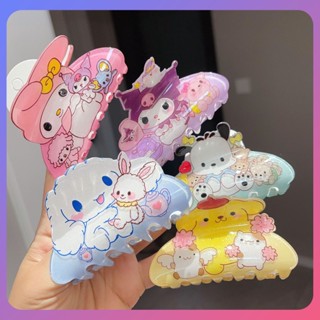 ☛ Sanrio Shark Clip กิ๊บระเบิดการ์ตูน Cinnamoroll Bangs คลิปสาวกิ๊บหัวใจสำหรับของขวัญตกแต่งกลางแจ้ง srlive