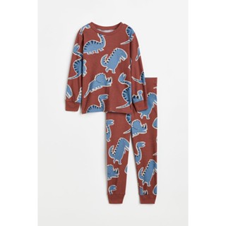 H&amp;M ชุดนอนผ้ายืด Boy Jersey pyjamas 0652377_6