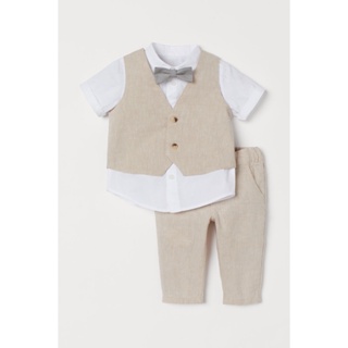 H&amp;M  Boy 3-piece set with a bow tie 0904894_1