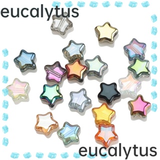 Eucalytus1 ลูกปัดสเปเซอร์ รูปดาว 8 มม. สําหรับทําสร้อยคอ สร้อยข้อมือ ต่างหู 200 ชิ้น