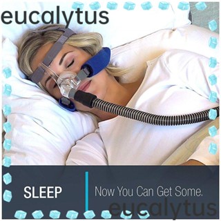 Eucalytus1 ปลอกหุ้มสายรัด CPAP ป้องกันใบหน้า ระบายอากาศ ทนทาน 2 ชิ้น