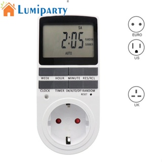 Lumiparty สวิตช์ตั้งเวลาดิจิทัล ปลั๊ก EU US BR 230V ตั้งโปรแกรมได้ สําหรับห้องครัว