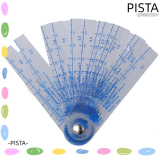 Pista เครื่องมือวัดช่องว่าง หัวเทียน พลาสติก หนา 0.05-1 มม. กว้าง 13 ใบมีด