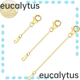 Eucalytus1 ตัวขยายสร้อยคอ สีทอง 3 นิ้ว 2 นิ้ว 1 นิ้ว สําหรับผู้หญิง