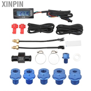 Xinpin Motorcycle Water Temperature Meter  LCD Screen Strong Brightness Thin Voltage 4 in 1 for Motorbike