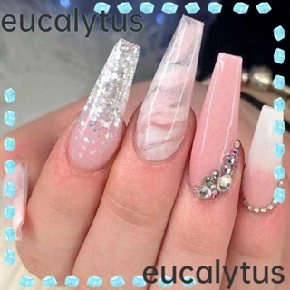 Eucalytus1 เล็บปลอม ถอดออกได้ รูปตัว T สไตล์ฝรั่งเศส DIY