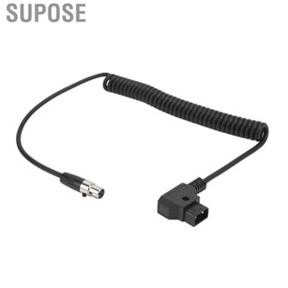 Supose D TAP Male to 4 Pin Mini XLR Adapter Power Coiled Cable for TVlogic  Cord 12V Photography Accessories