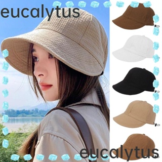 Eucalytus1 หมวกบักเก็ต กันแดด แบบแขวน พับได้ แบบพกพา เหมาะกับฤดูร้อน สําหรับผู้ชาย และผู้หญิง