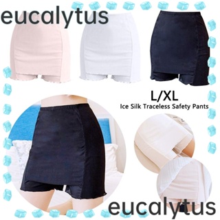 Eucalytus1 กางเกงชั้นใน ผ้าเรยอน แบบบาง ไร้รอยต่อ สองชั้น เพื่อความปลอดภัย