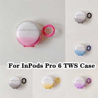 【imamura】เคสหูฟัง แบบนิ่ม ไล่โทนสีฟ้า สีม่วง สําหรับ InPods Pro 6 TWS Pro6