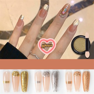 CYREAL CYREAL Nail Powder Solid Acrylic Dip Powder Holographic Fine Glitter Metallic Magic Mirror Effect French Manicure Reflective Pigment Gel Polish Nails Art Sequins Design Supplies