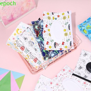 Epoch กระเป๋าผ้าเช็ดทําความสะอาด ลายการ์ตูนน่ารัก แบบพกพา นํากลับมาใช้ใหม่ได้ เป็นมิตรกับสิ่งแวดล้อม