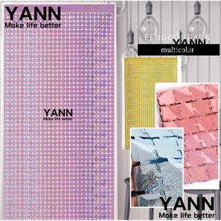 Yann1 ผ้าม่านปักเลื่อม อเนกประสงค์ สําหรับตกแต่งปาร์ตี้วันเกิด