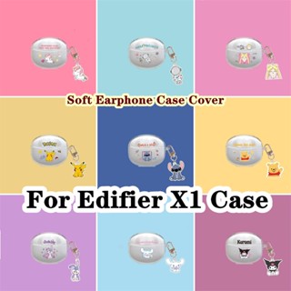 พร้อมส่ง! สําหรับ Edifier X1 เคสใส ลายการ์ตูน ดาว กระต่าย สําหรับ Edifier X1 เคสนิ่ม เคสหูฟัง