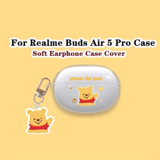 【Ĕĕ】เคสหูฟัง แบบนิ่ม แบบใส ลายการ์ตูนน่ารัก สําหรับ Realme Buds Air 5 Pro Realme Buds Air 5 Pro