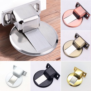 New Magnetic 304 Stainless Steel Door Stop Stopper Holder Catch Self-adhesive