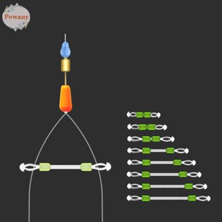 Pewany ตะขอแยกสายเบ็ดตกปลา ป้องกันหัวคู่ 10 ชิ้น