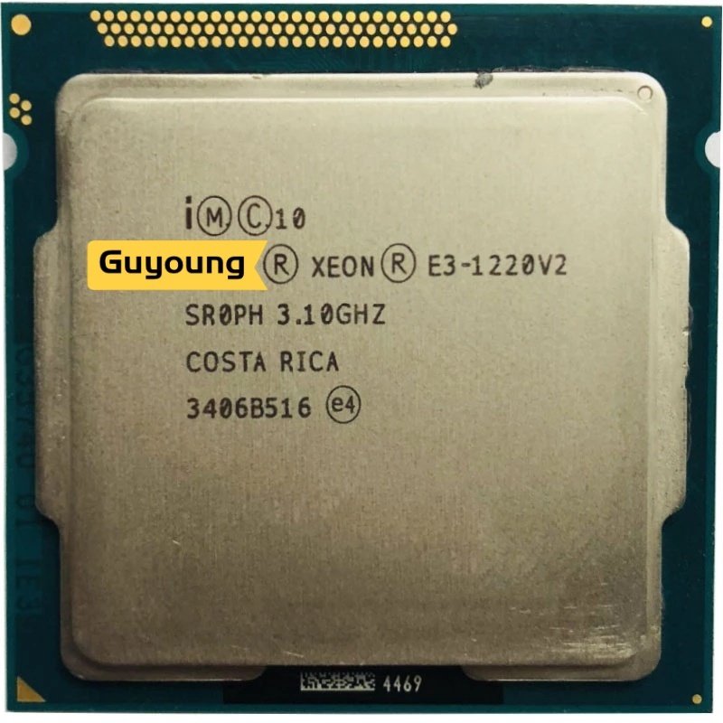 E3-1220 1220v2 E3 Xeon 1220 v2 3.1 GHz ใช้โปรเซสเซอร์ CPU Quad-Core 8M 69W LGA 1155 CR YCD