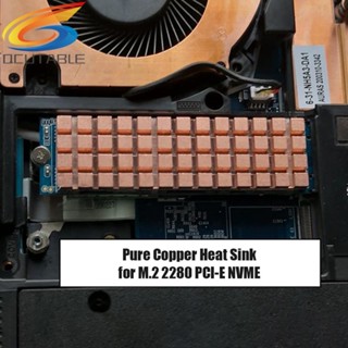 [Qcutable.th] ฮีทซิงค์ SSD พร้อมแผ่นความร้อน สําหรับโน้ตบุ๊ก M.2 2280 PCI-E NVME