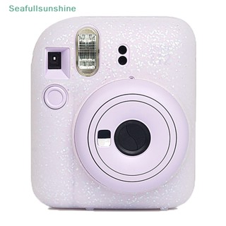 Seaf&gt; เคสซิลิโคนนิ่ม ป้องกันรอยขีดข่วน กันฝุ่น สําหรับกล้อง Instax Mini 12 1 ชิ้น