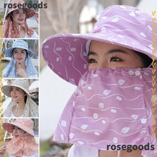 Rosegoods1 หมวกปีกกว้าง ป้องกันแดด สําหรับผู้หญิง