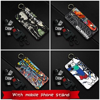 Anti-dust Shockproof Phone Case For MOTO Edge40 Back Cover Anti-knock Wrist Strap Phone Holder Durable Silicone cartoon