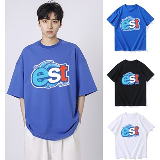 พร้อมส่ง เสื้อestโคล่า เสื้อยืด oversize คอกลมแขนสั้น สวยใส่สบายแบรนด์ ใส่ได้ทั้งชายและหญิง 100% cotton T-Shirt