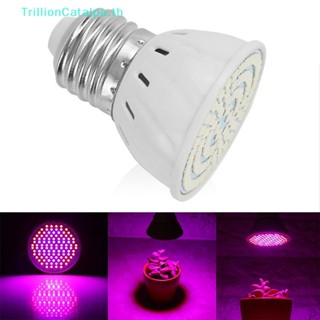 Trillioncatalpa หลอดไฟปลูกพืช LED E27 48 60 80 220V สําหรับสเปกตรัมเต็มรูปแบบ TH