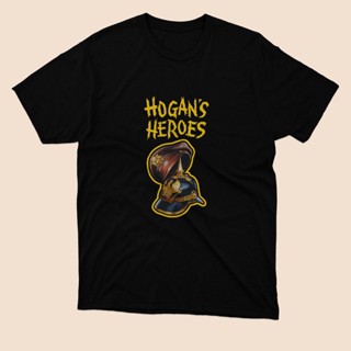 เสื้อยืด พิมพ์ลายโทรทัศน์ Hogans Heroes Sitcom สีดํา ไซซ์ S ถึง จํานวนจํากัด