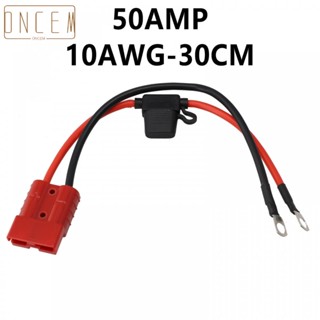 【ONCEMOREAGAIN】Reliable 50Amp For Anderson Plug Extension Cord M8 Binding Post Red/Black Jacket