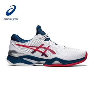 Asics COURT FF 2 รองเท้าเทนนิส สีขาว สีฟ้า สําหรับผู้ชาย