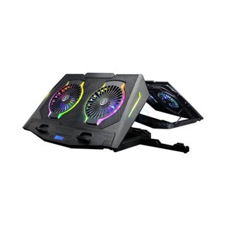 Cooler Pad (2 Fan RGB) NUBWO NX-F2 SINDEL GAMING Black