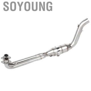 Soyoung Exhaust Mid‑ 100% Brand New Precision Manufacturing Motorcycle 304 Stainless Steel Tube with Muffler Tmax530 17+