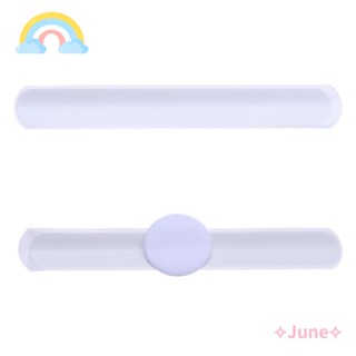 June กําไลข้อมือเปล่า แฮนด์เมด ใช้ซ้ําได้ DIY สําหรับวันคริสต์มาส ฮาโลวีน 10 ชิ้น