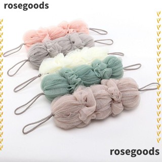 Rosegoods1 แปรงอาบน้ํา ทําความสะอาดผิวที่ตายแล้ว เครื่องมืออาบน้ํา Washcloth