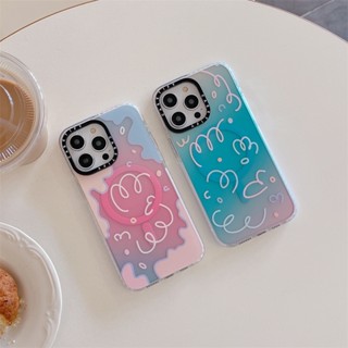 CASETIFY【Sebastian Sochan Colorful Gradient Line】เคสโทรศัพท์มือถือ อะคริลิค แม่เหล็ก ลายตัวอักษร แกะสลัก สําหรับ iPhone 14 15 Pro MAX 11 12 13 Pro MAX