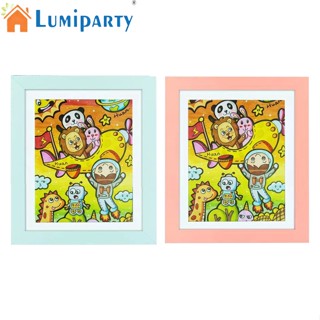 Lumiparty กรอบรูปไม้ เปลี่ยนได้ พร้อมที่เก็บ สําหรับเด็ก 2 ชิ้น