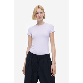 H&amp;M  Woman Fitted microfibre T-shirt 1142908_2