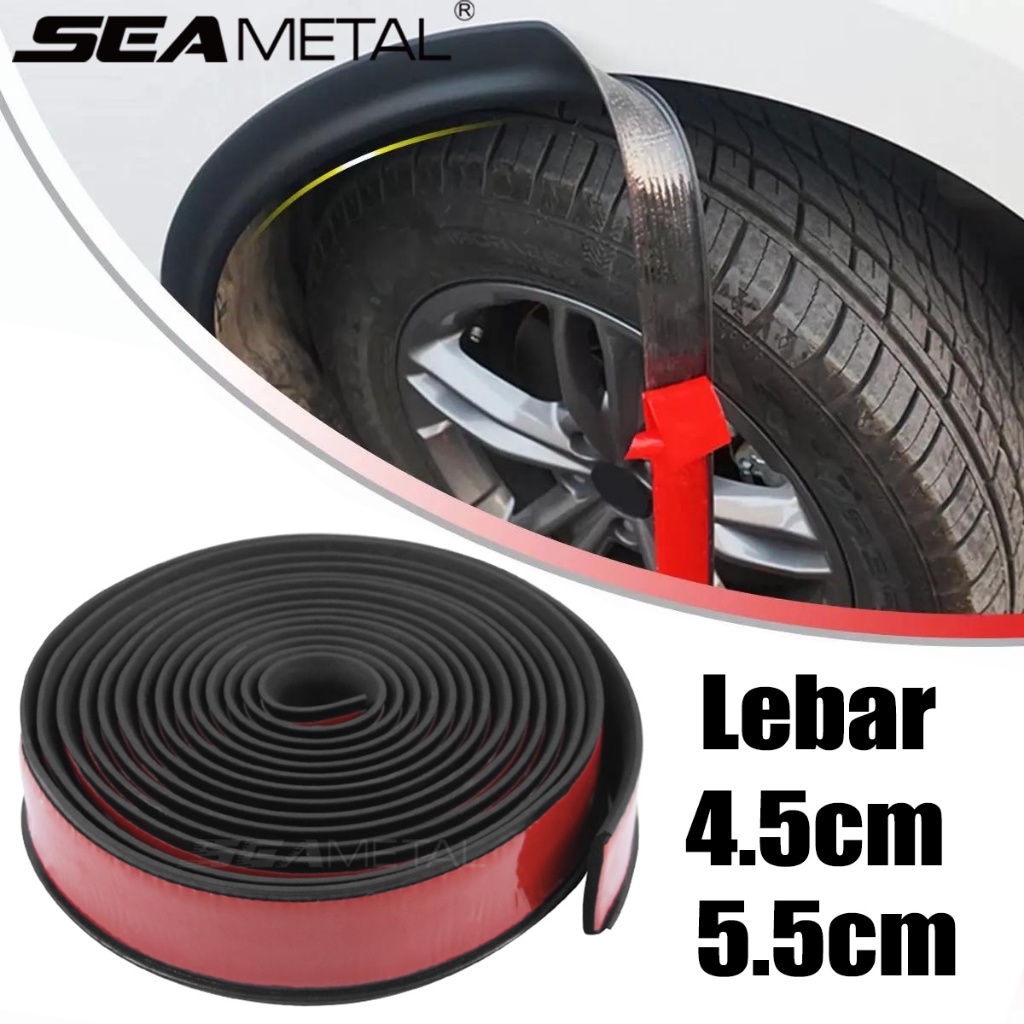 Seametal แถบยางซีลคิ้วล้อรถยนต์ หนา 1.5 6 ม. กันชน ป้องกันล้อยางสากลหนา ยางรถยนต์กันชน