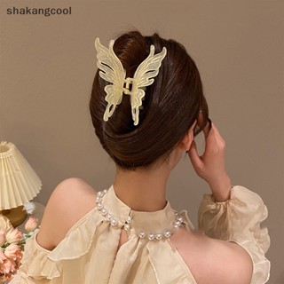 Shakangcool กิ๊บติดผม รูปกรงเล็บผีเสื้อ ขนาดใหญ่ สีเจลลี่ เครื่องประดับ สําหรับผู้หญิง