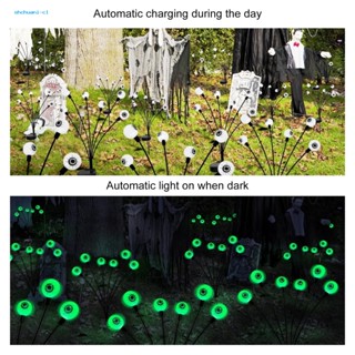 Shchuani โคมไฟ Led พลังงานแสงอาทิตย์ กันน้ํา สําหรับตกแต่งปาร์ตี้ฮาโลวีน 2 แพ็ค